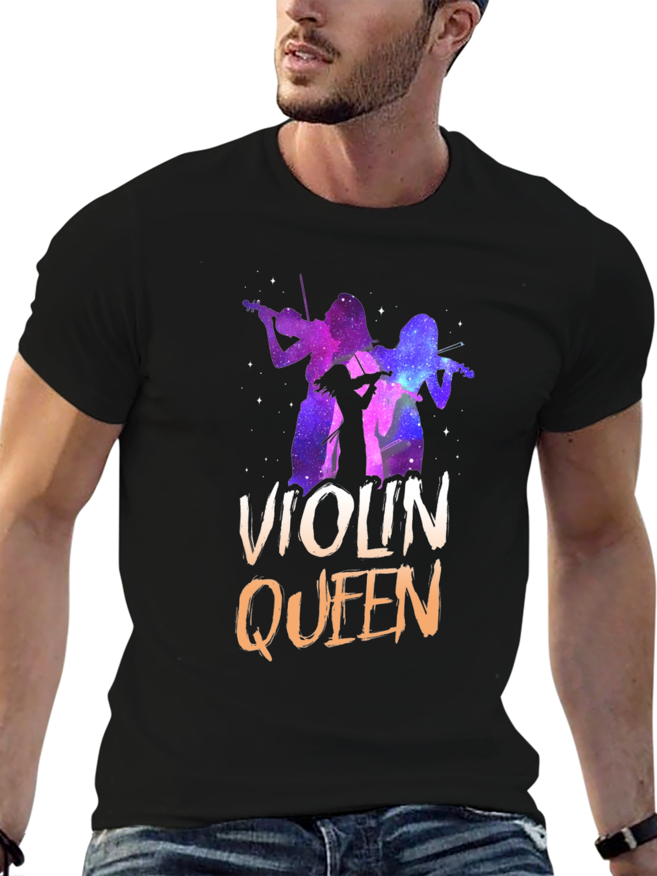 Violin Queen Graphic Tee - Music Lover T-Shirt