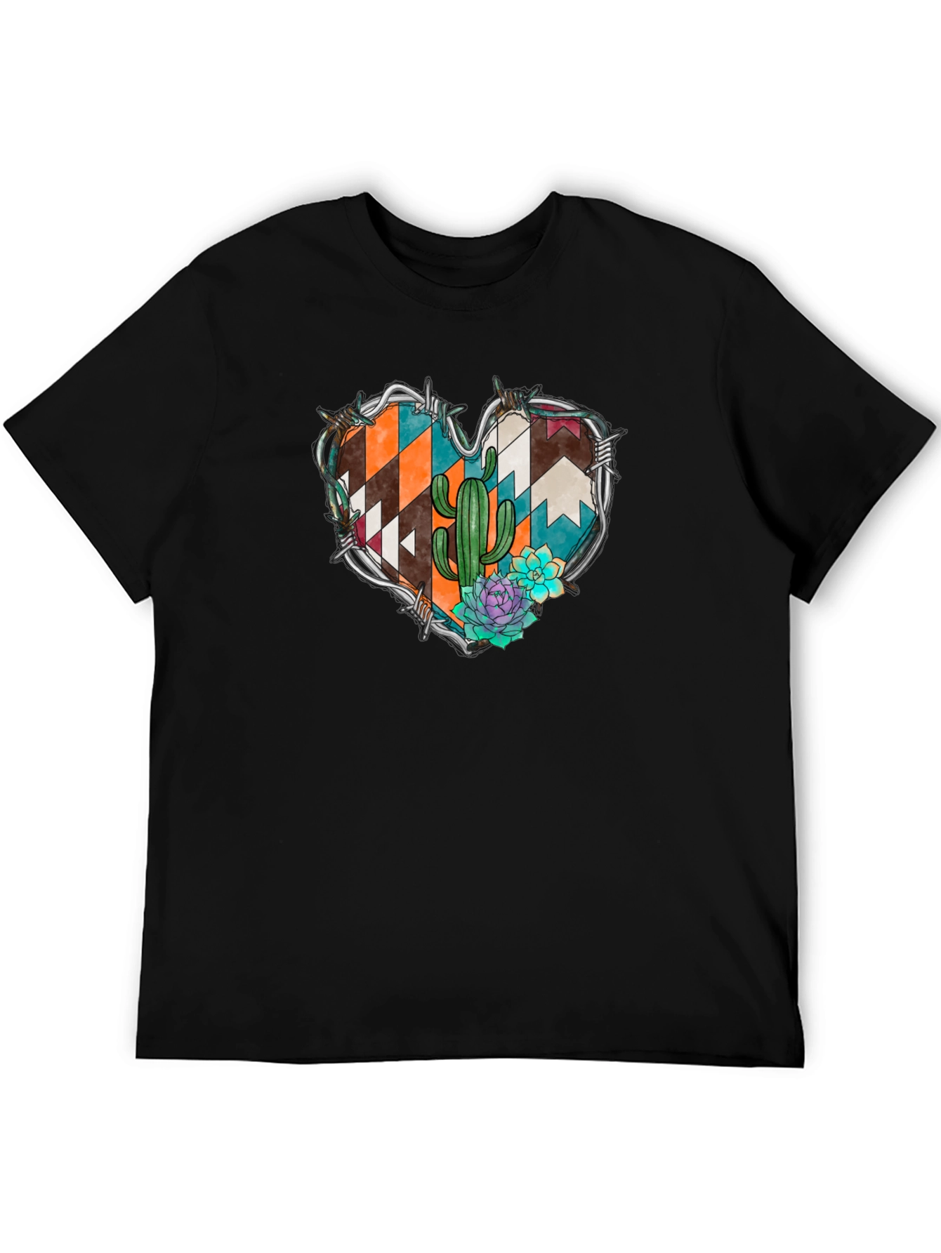 Desert Heart Graphic Tee - Western Style