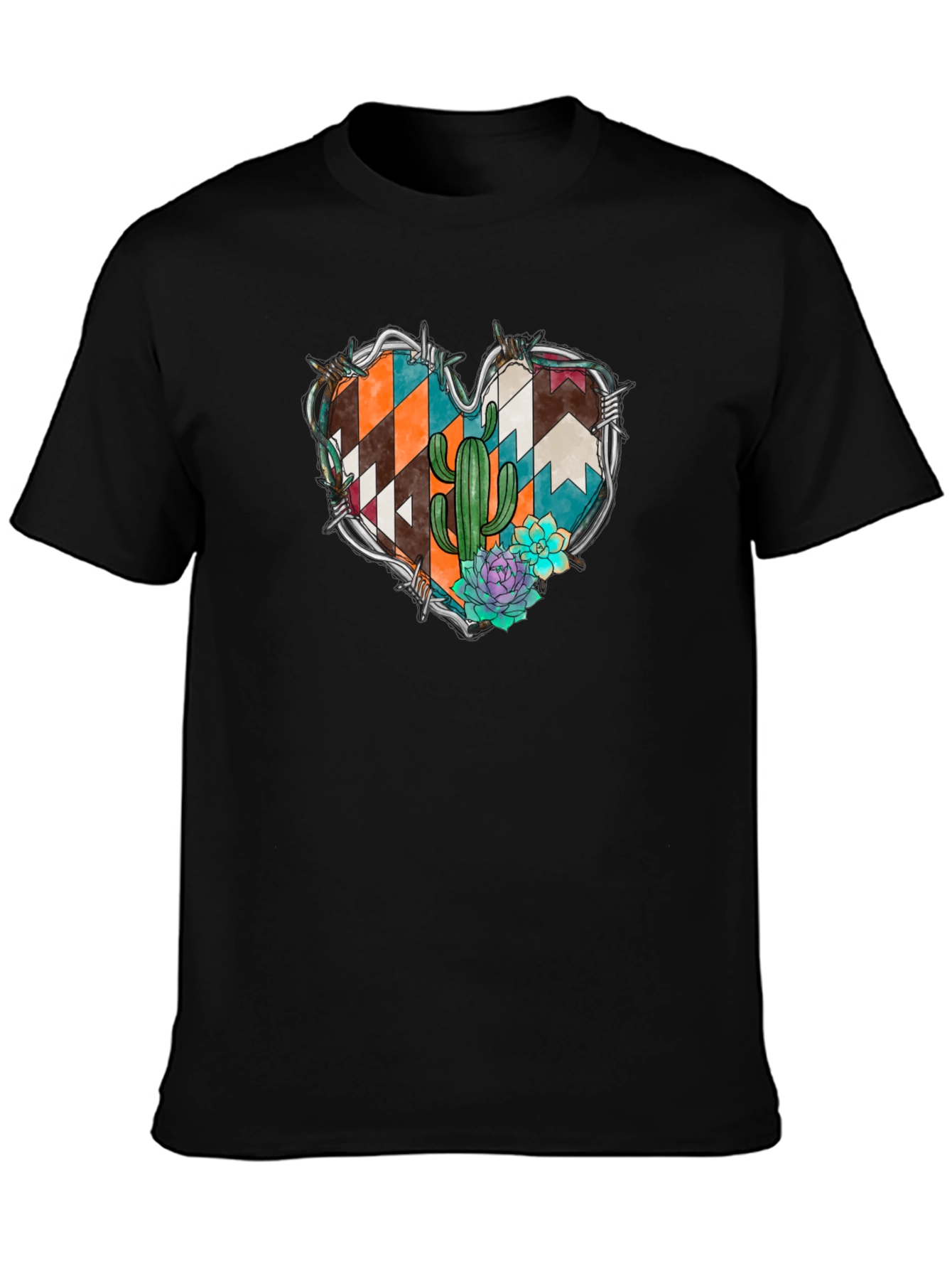 Desert Heart Graphic Tee - Western Style