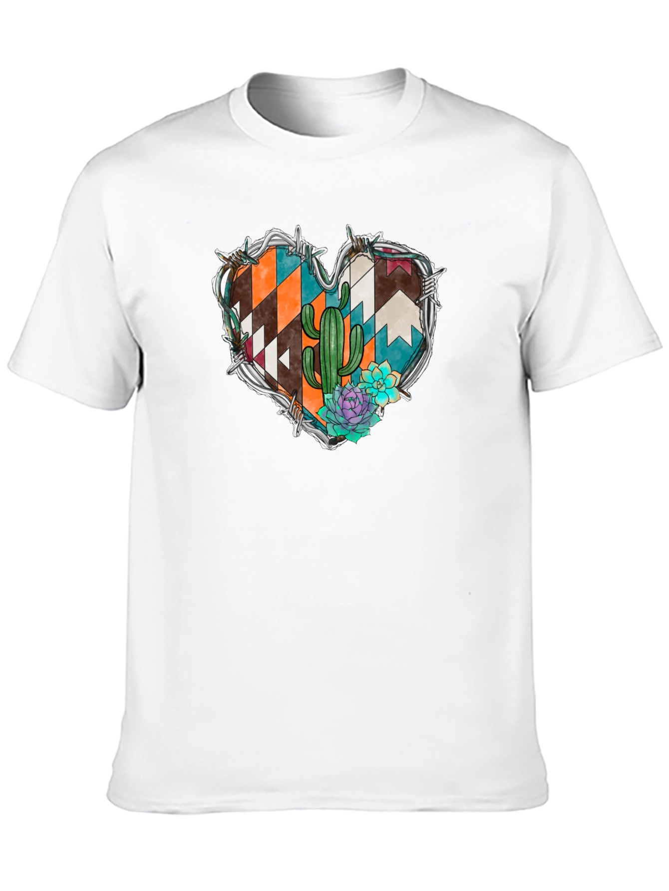 Desert Heart Graphic Tee - Western Style