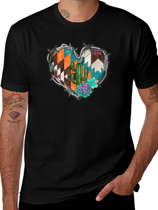 Desert Heart Graphic Tee - Western Style