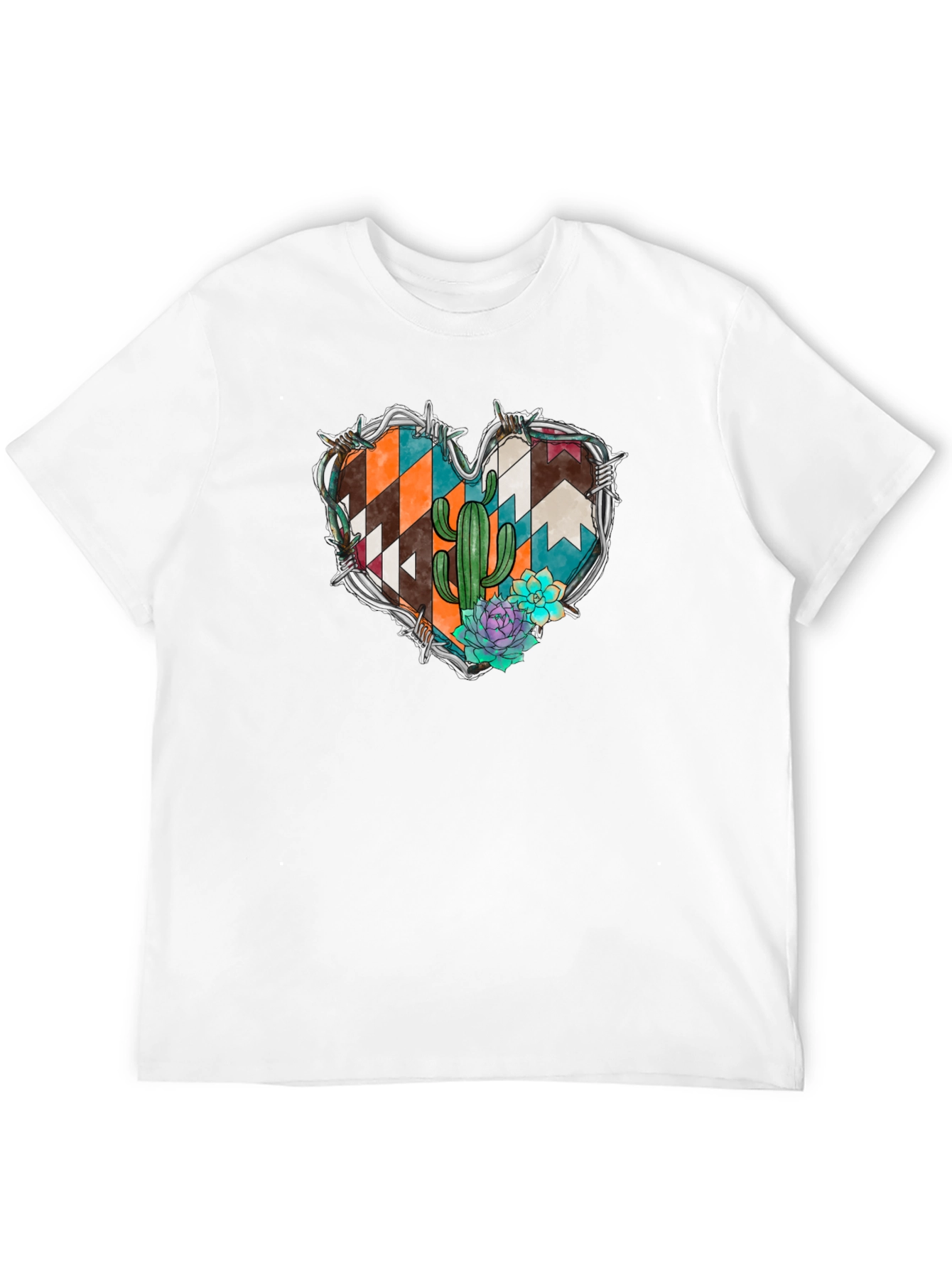 Desert Heart Graphic Tee - Western Style