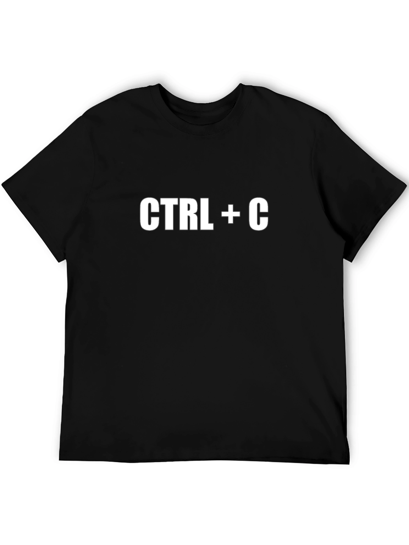 Ctrl+C Copy Command Black T-Shirt