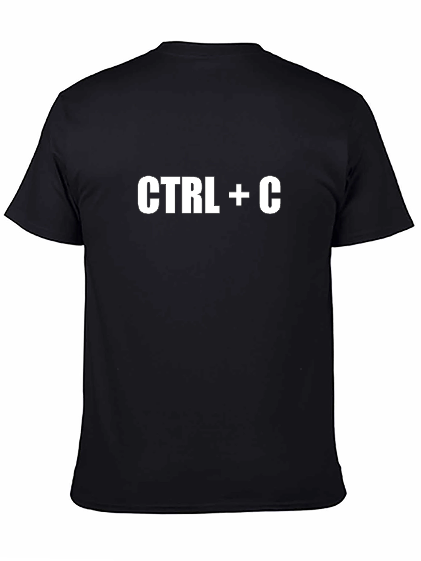 Ctrl+C Copy Command Black T-Shirt