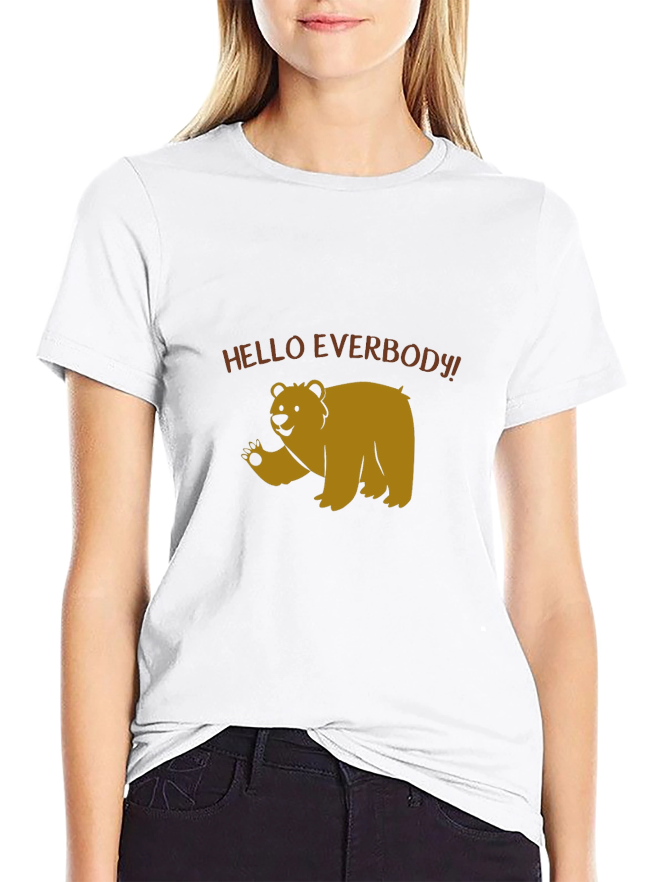 Hello Everbody Bear T-Shirt