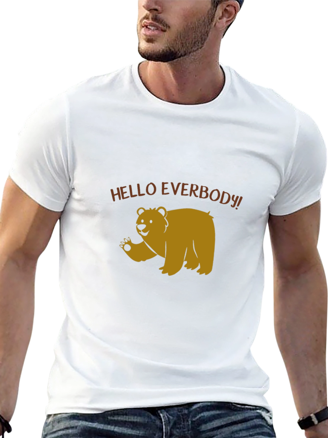 Hello Everbody Bear T-Shirt
