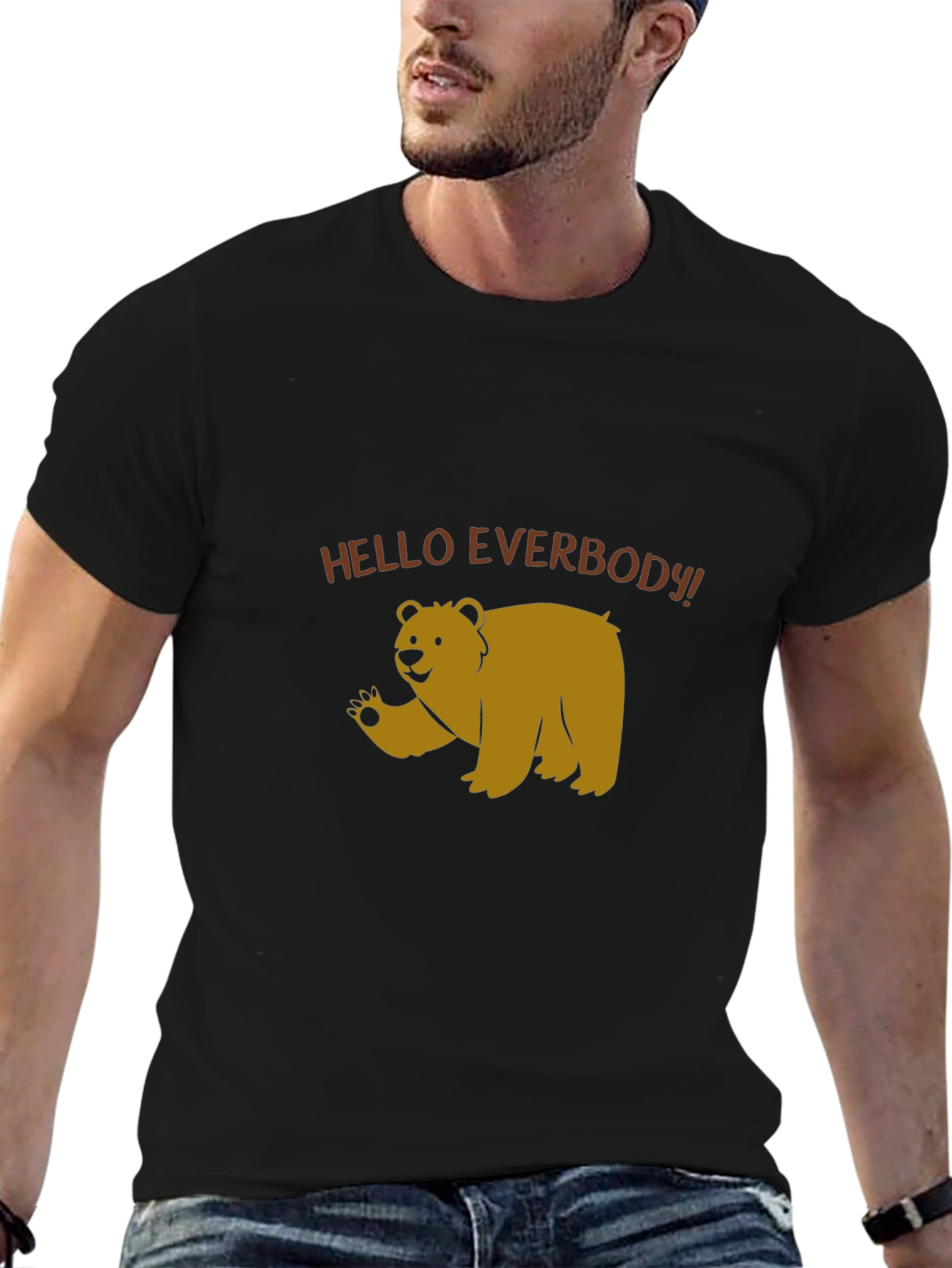 Hello Everbody Bear T-Shirt