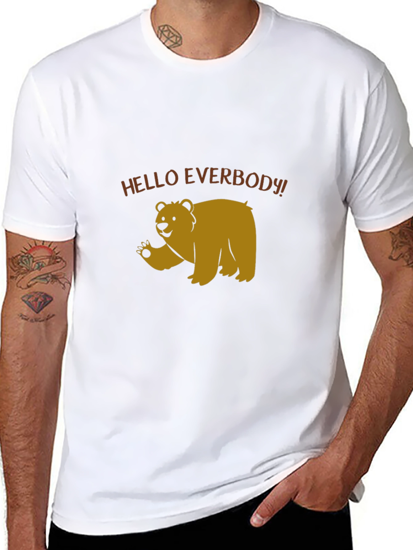 Hello Everbody Bear T-Shirt