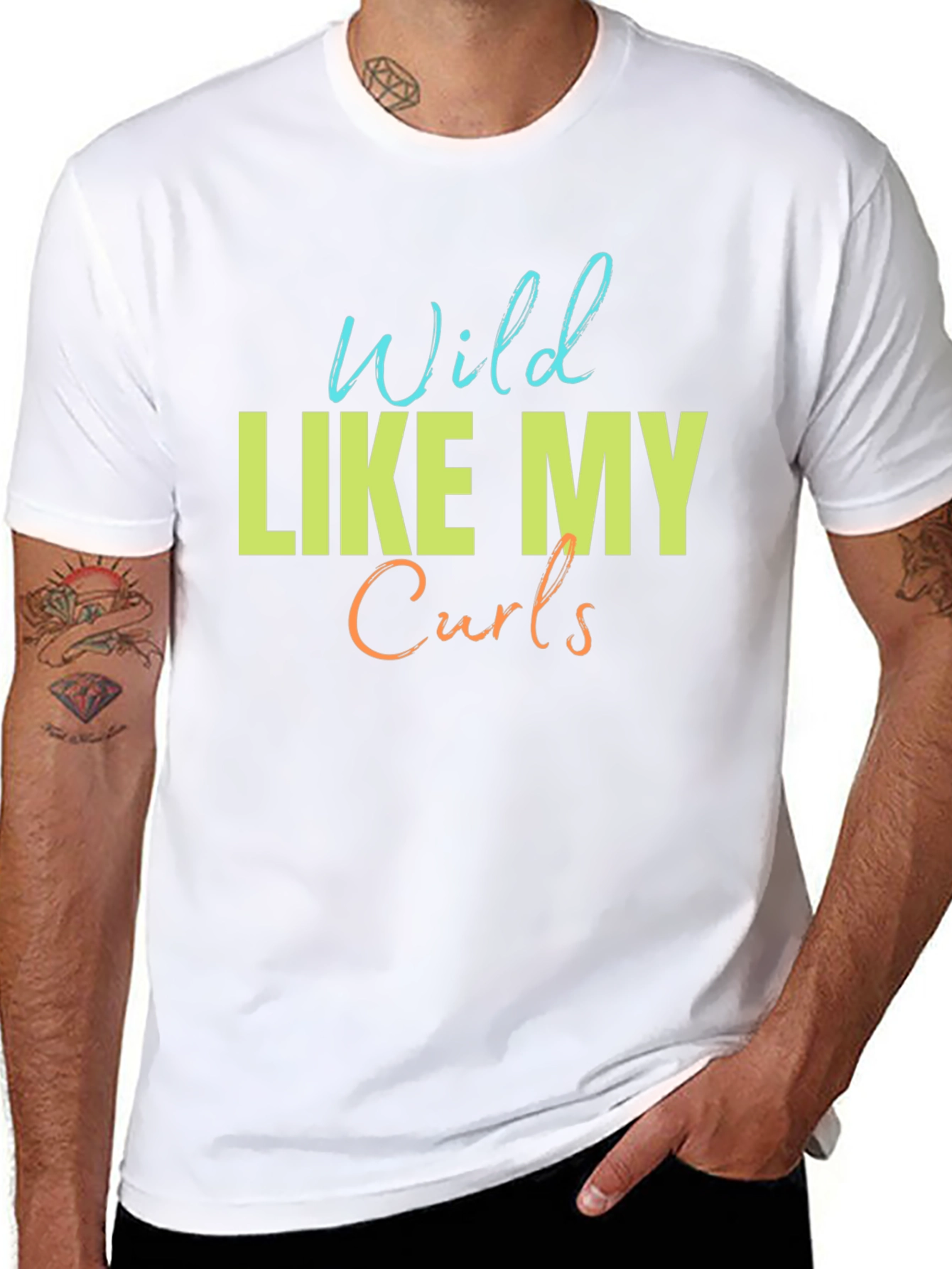 Wild Like My Curls T-Shirt - Fun Graphic Tee