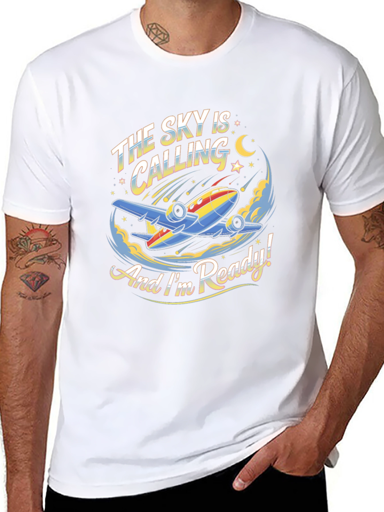 Sky is Calling T-Shirt - Airplane Design