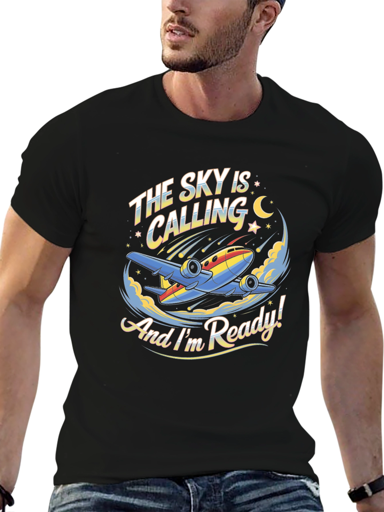 Sky is Calling T-Shirt - Airplane Design