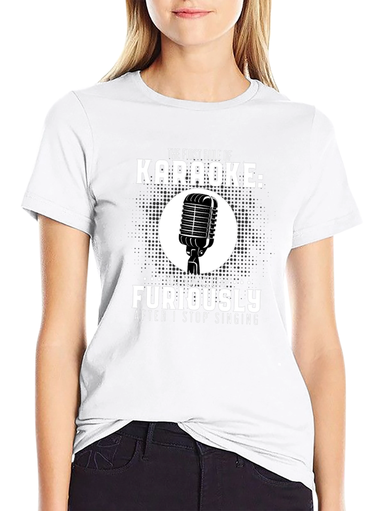 Karaoke Rule T-Shirt: Clap Furiously Funny Musician Tee