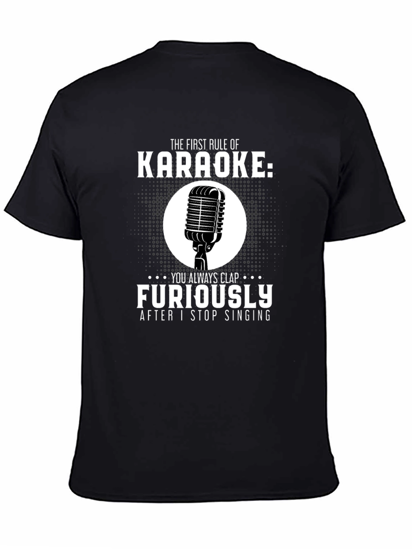 Karaoke Rule T-Shirt: Clap Furiously Funny Musician Tee