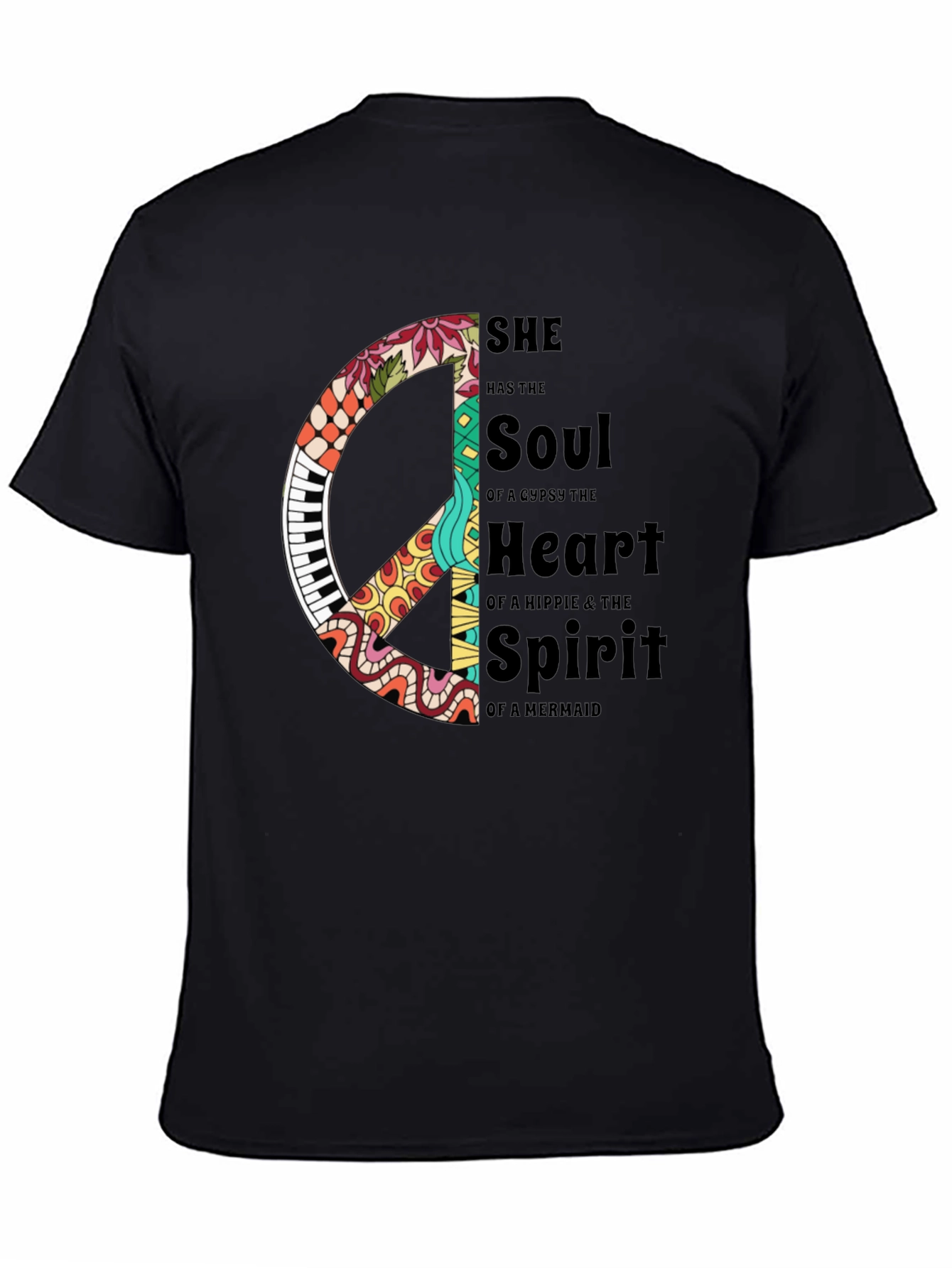 Hippie Soul Mermaid Spirit Graphic T-Shirt
