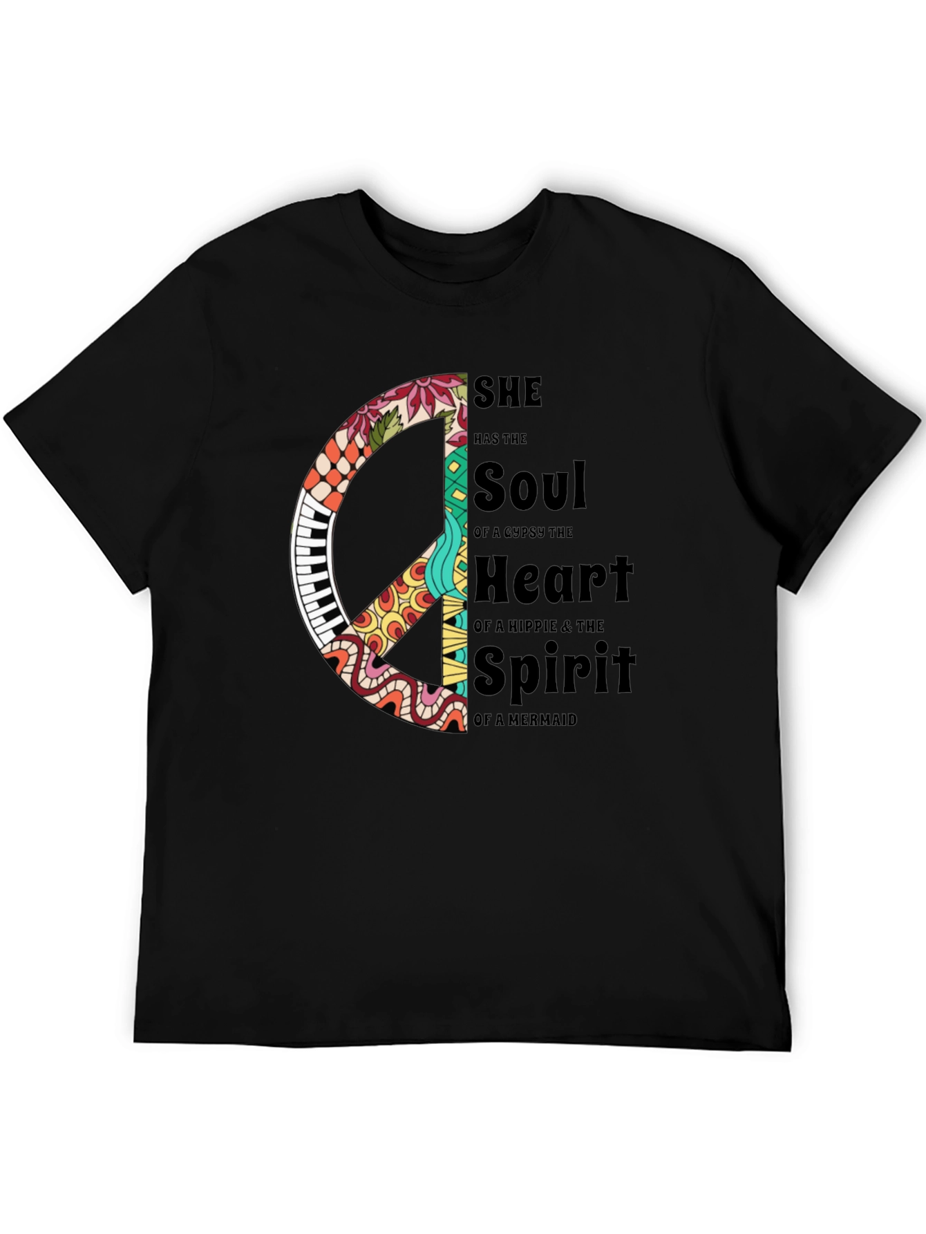 Hippie Soul Mermaid Spirit Graphic T-Shirt