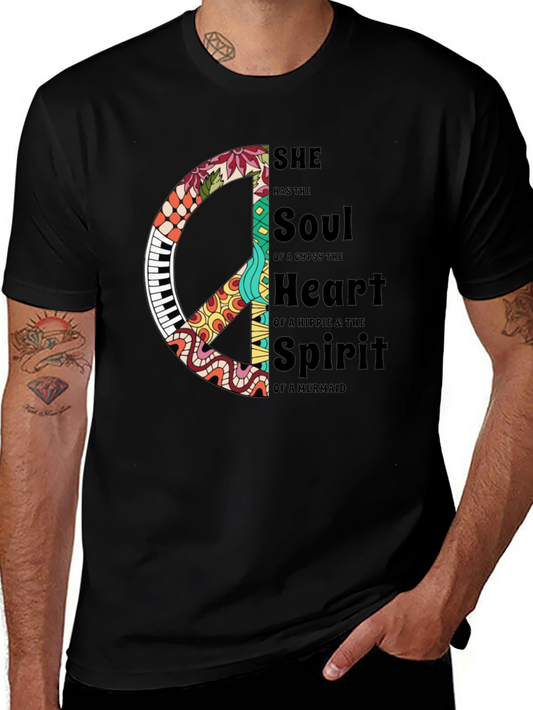 Hippie Soul Mermaid Spirit Graphic T-Shirt