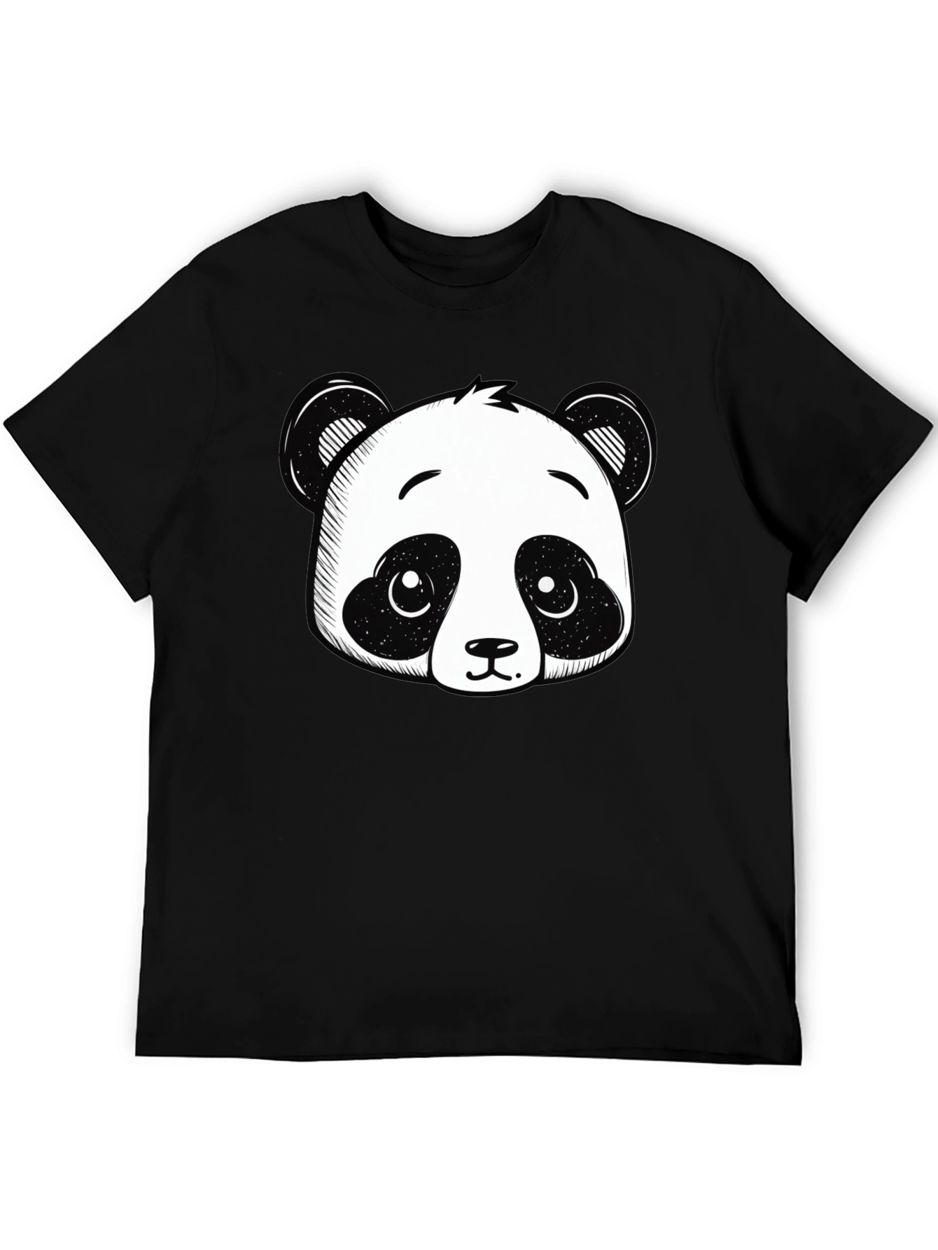Panda Graphic Black T-Shirt