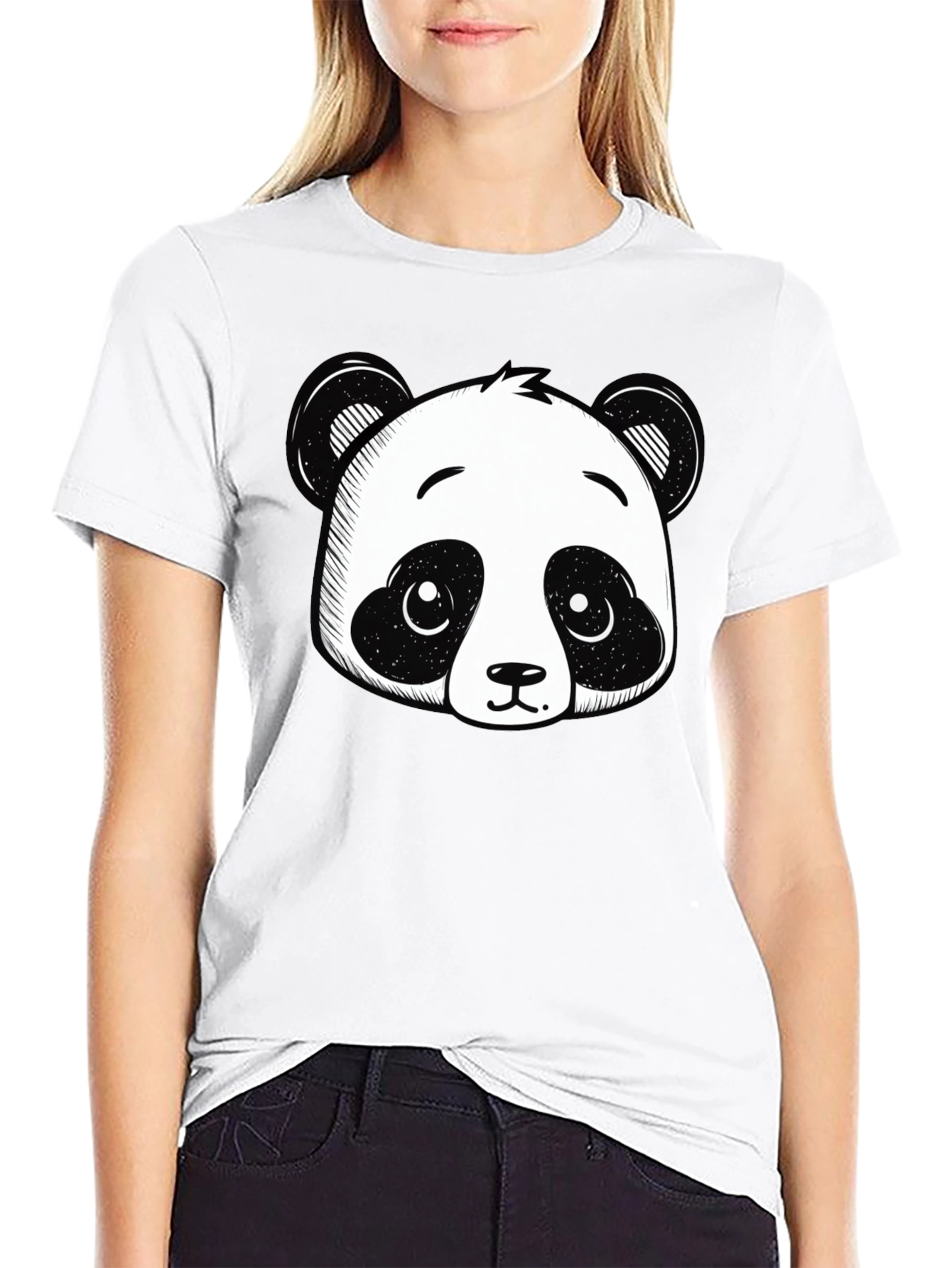 Panda Graphic Black T-Shirt
