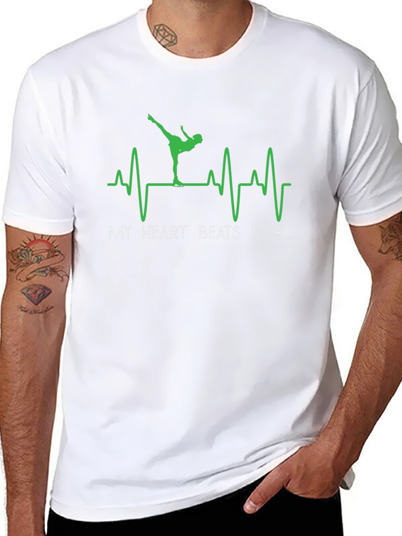 My Heart Beats For Ice Skating T-Shirt