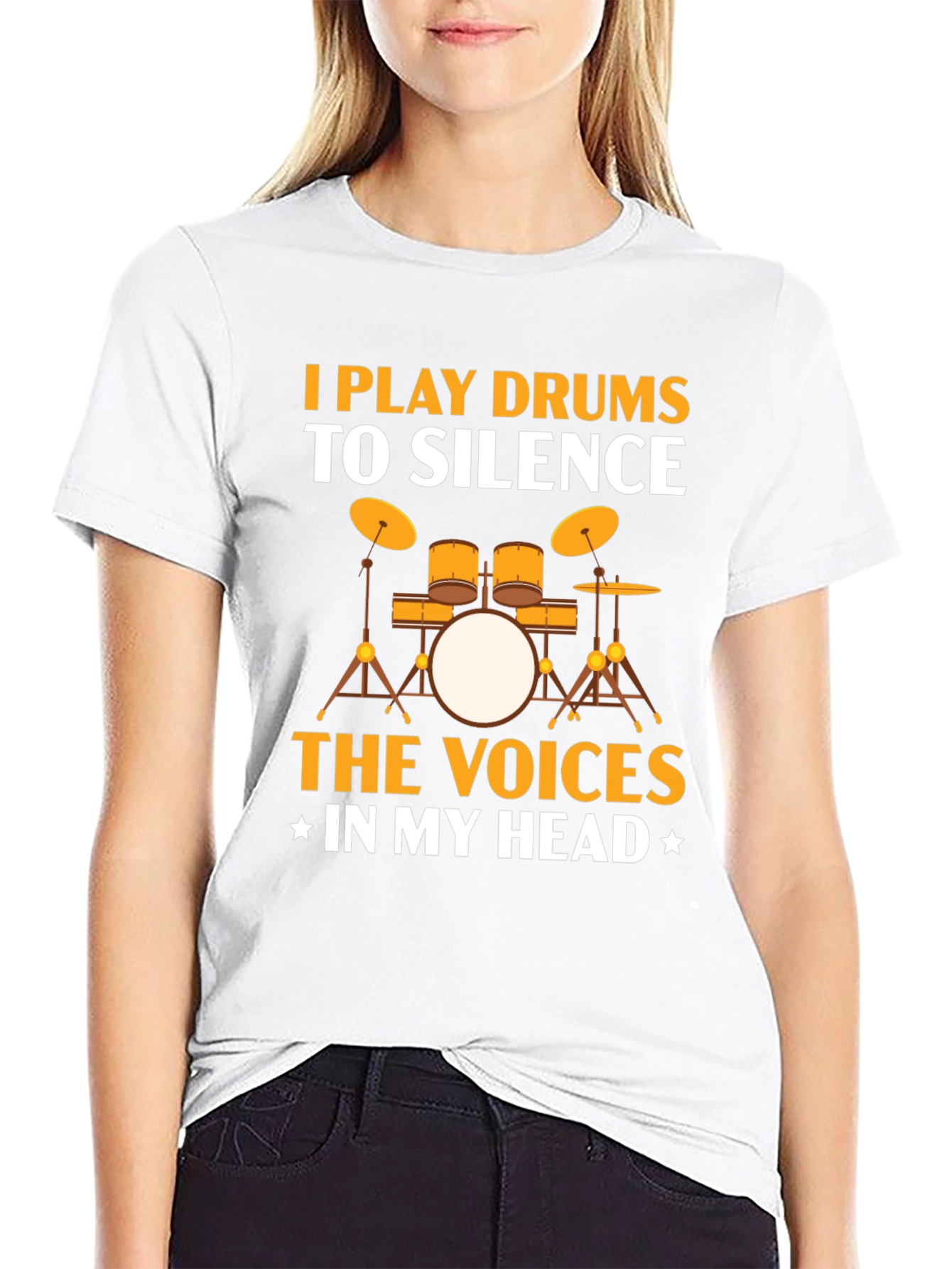 Drummer T-Shirt: Silence the Voices