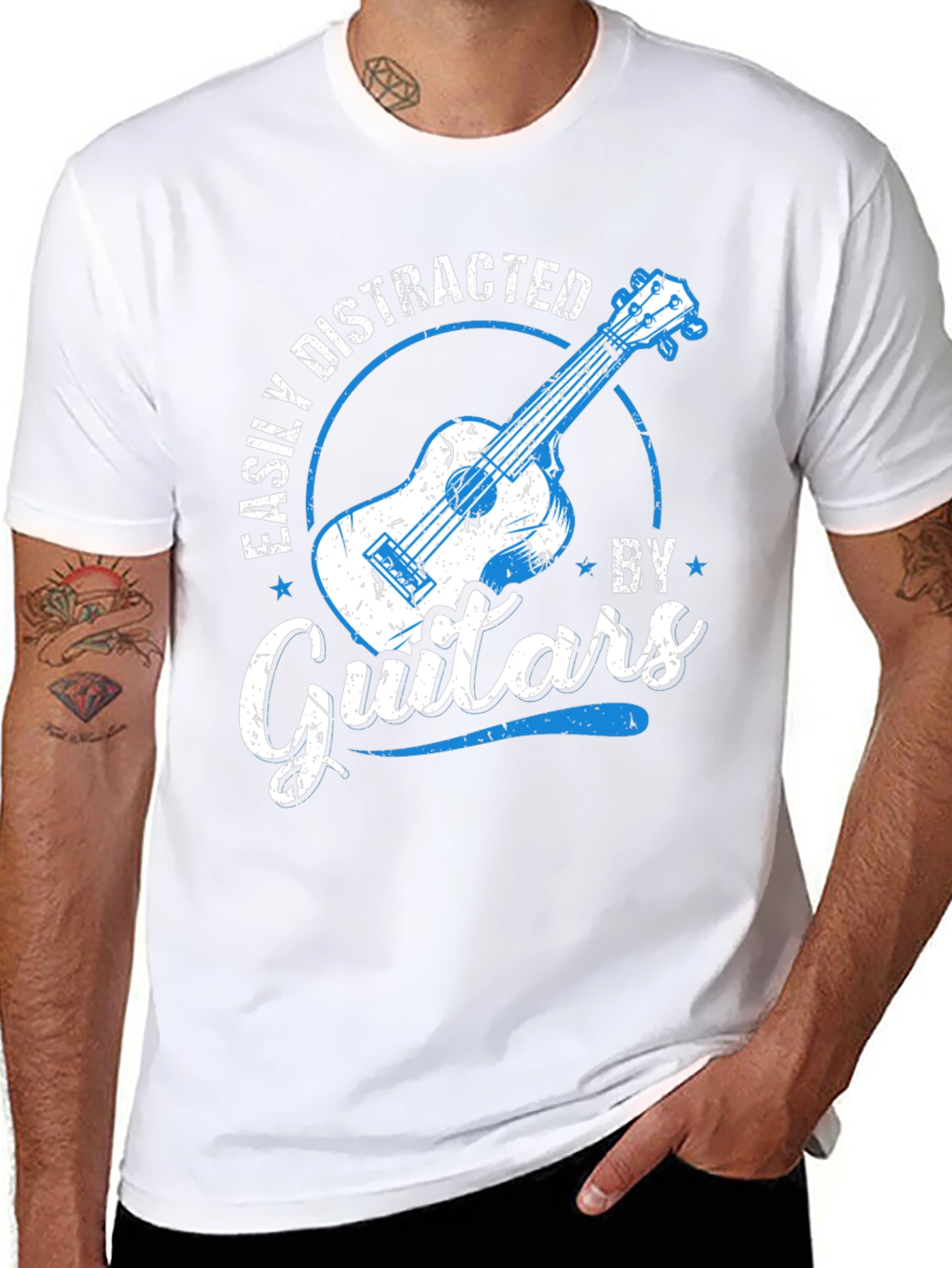Easily Distracted by Guitars T-Shirt