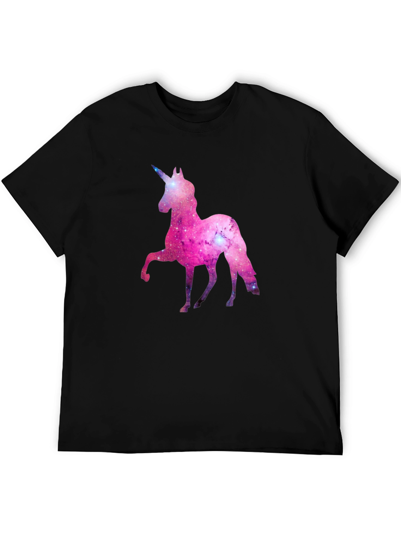 Galaxy Unicorn Black T-Shirt