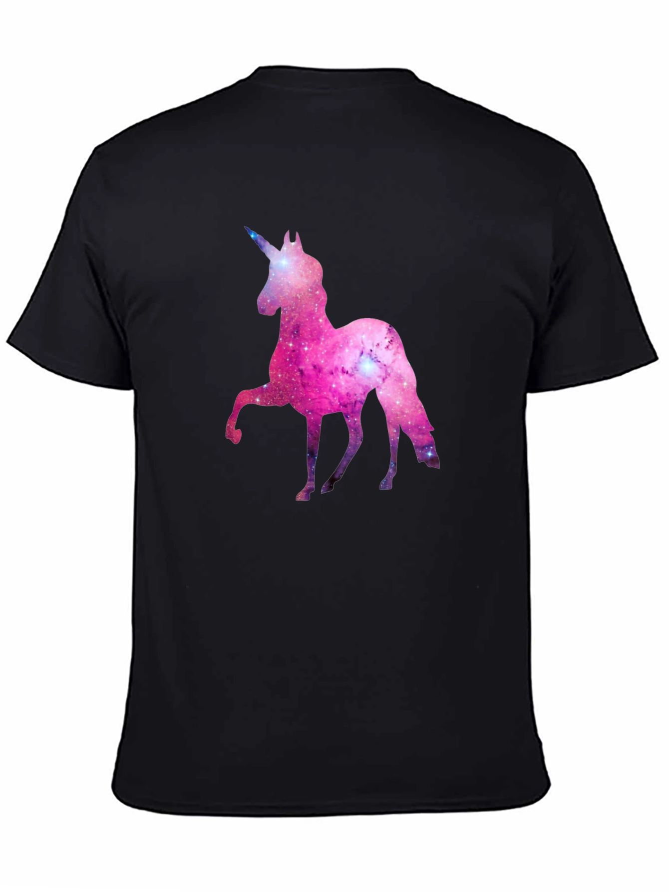 Galaxy Unicorn Black T-Shirt