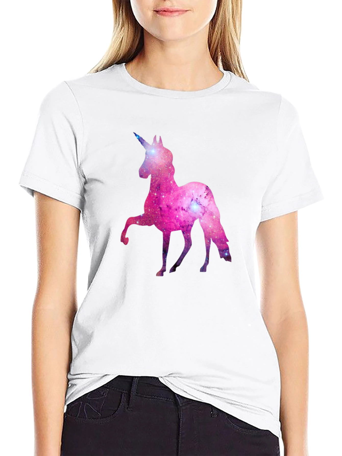 Galaxy Unicorn Black T-Shirt