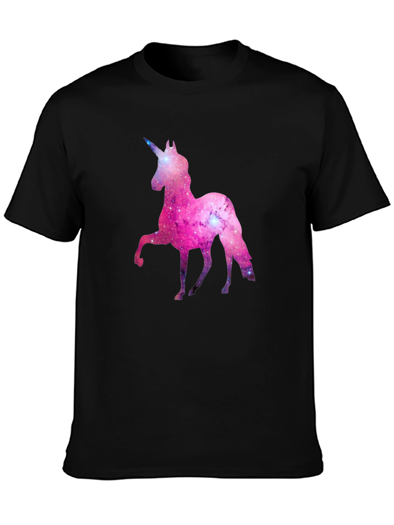 Galaxy Unicorn Black T-Shirt