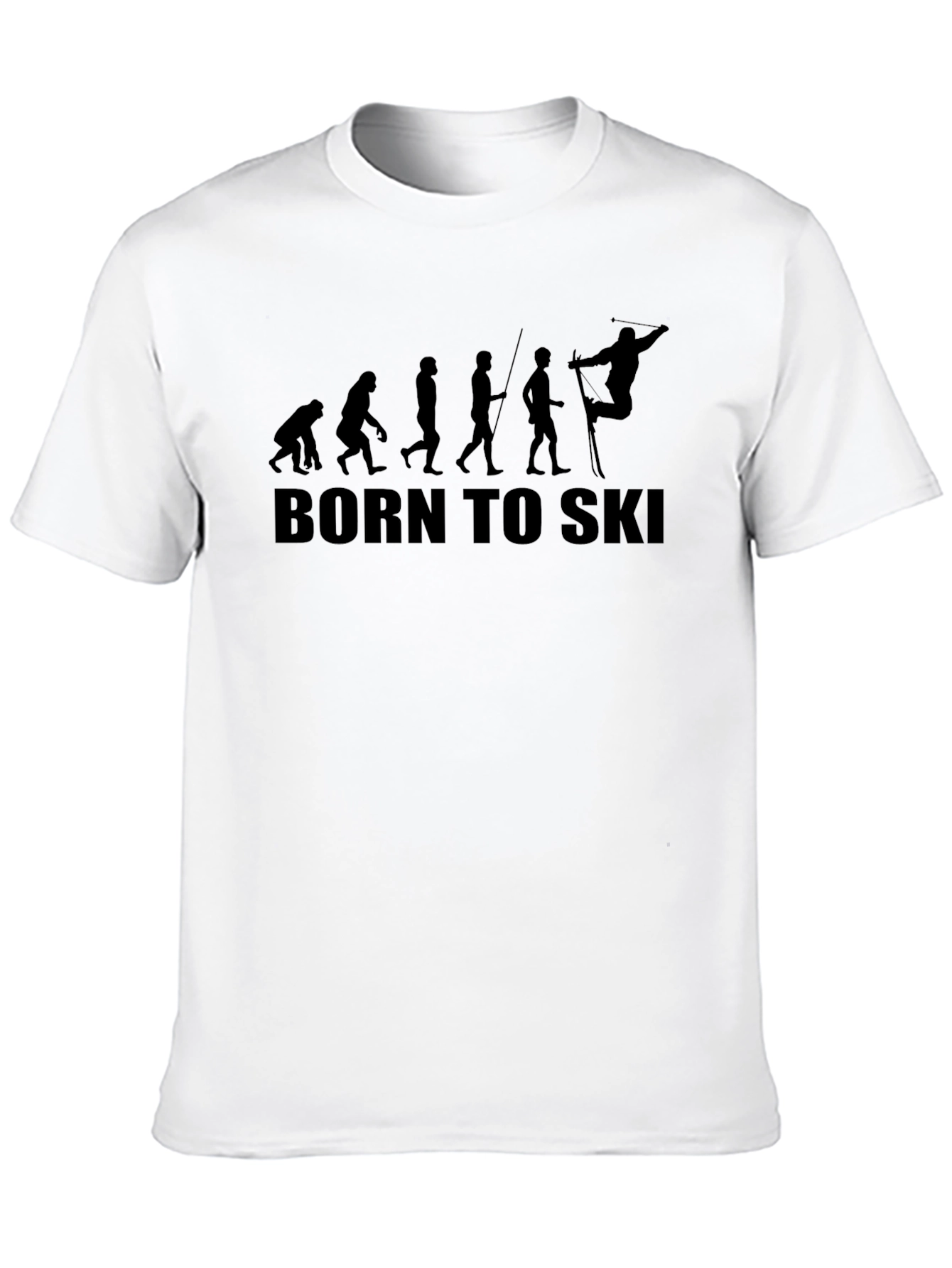 Born to Ski Evolution T-Shirt - Black