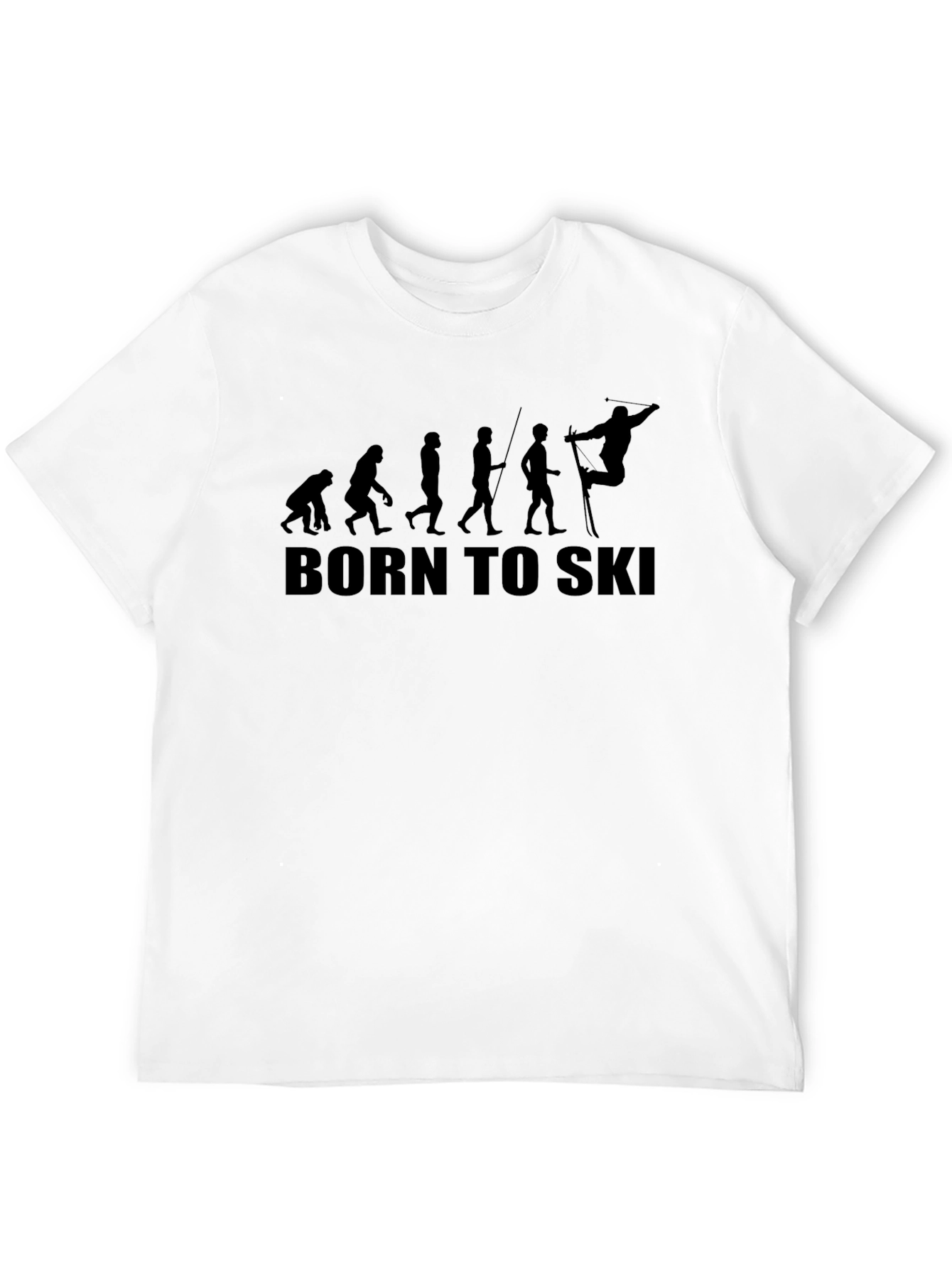 Born to Ski Evolution T-Shirt - Black