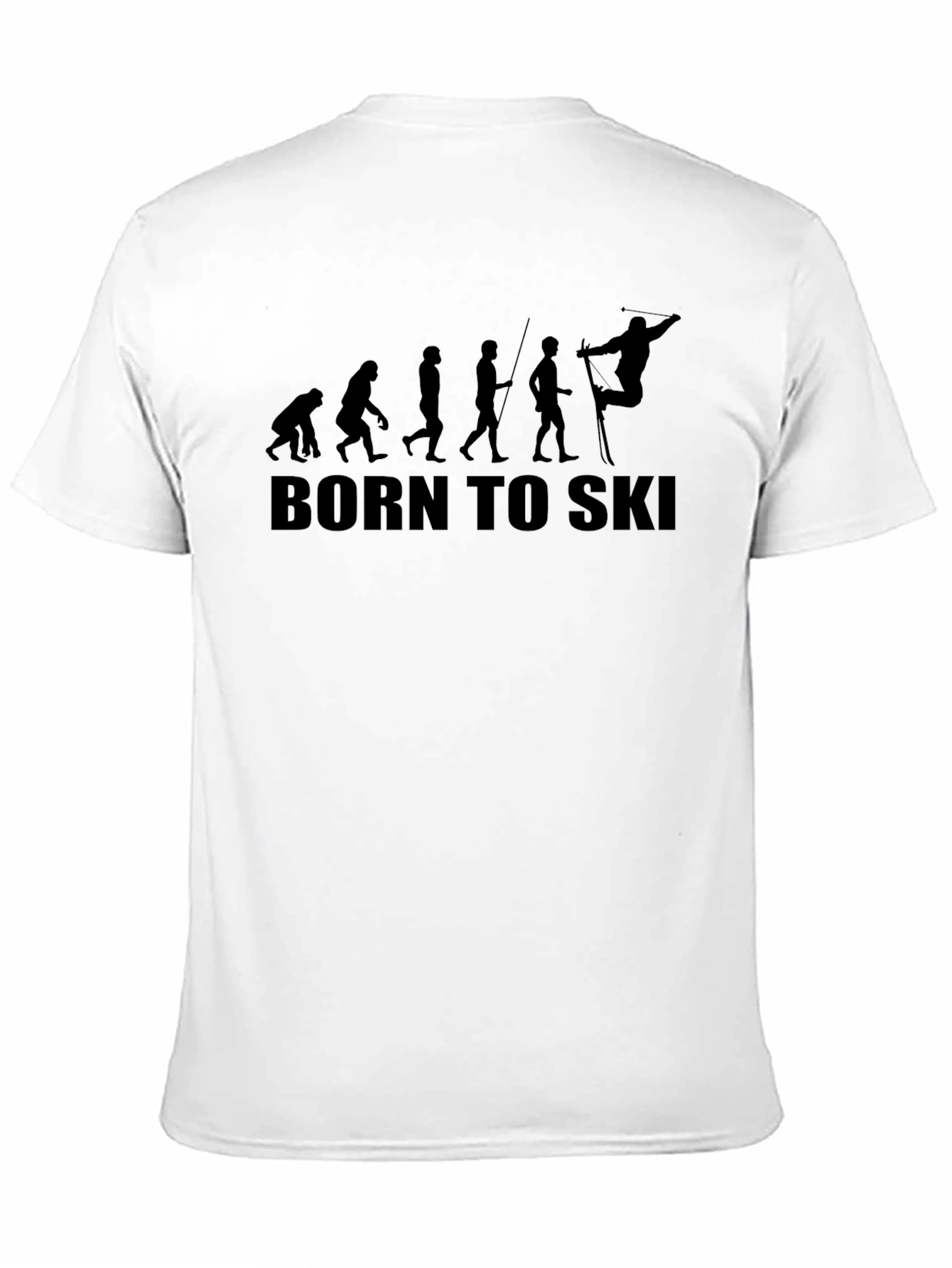 Born to Ski Evolution T-Shirt - Black