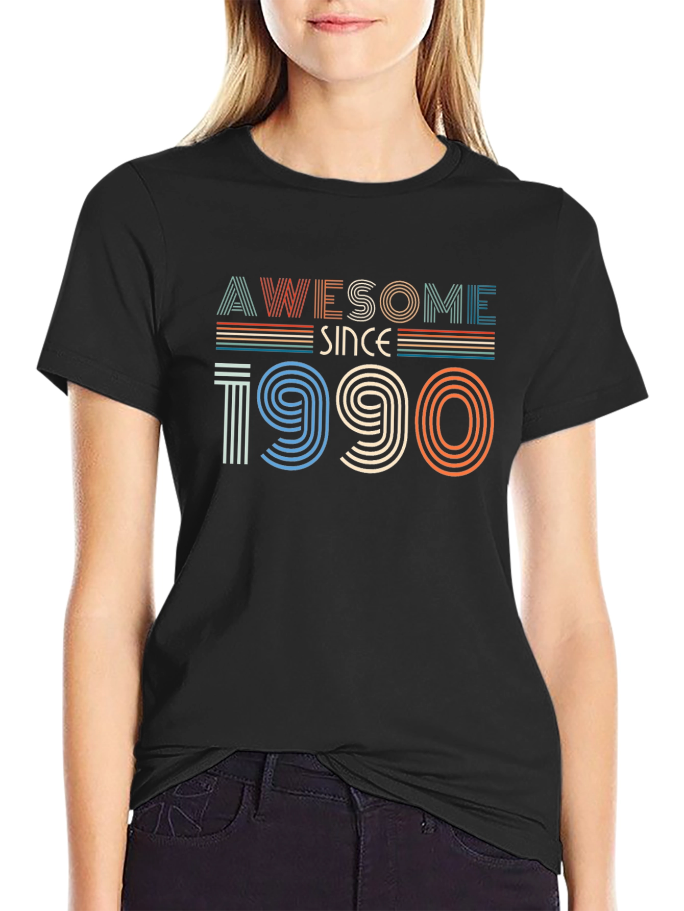 Awesome Since 1990 Retro Graphic T-Shirt