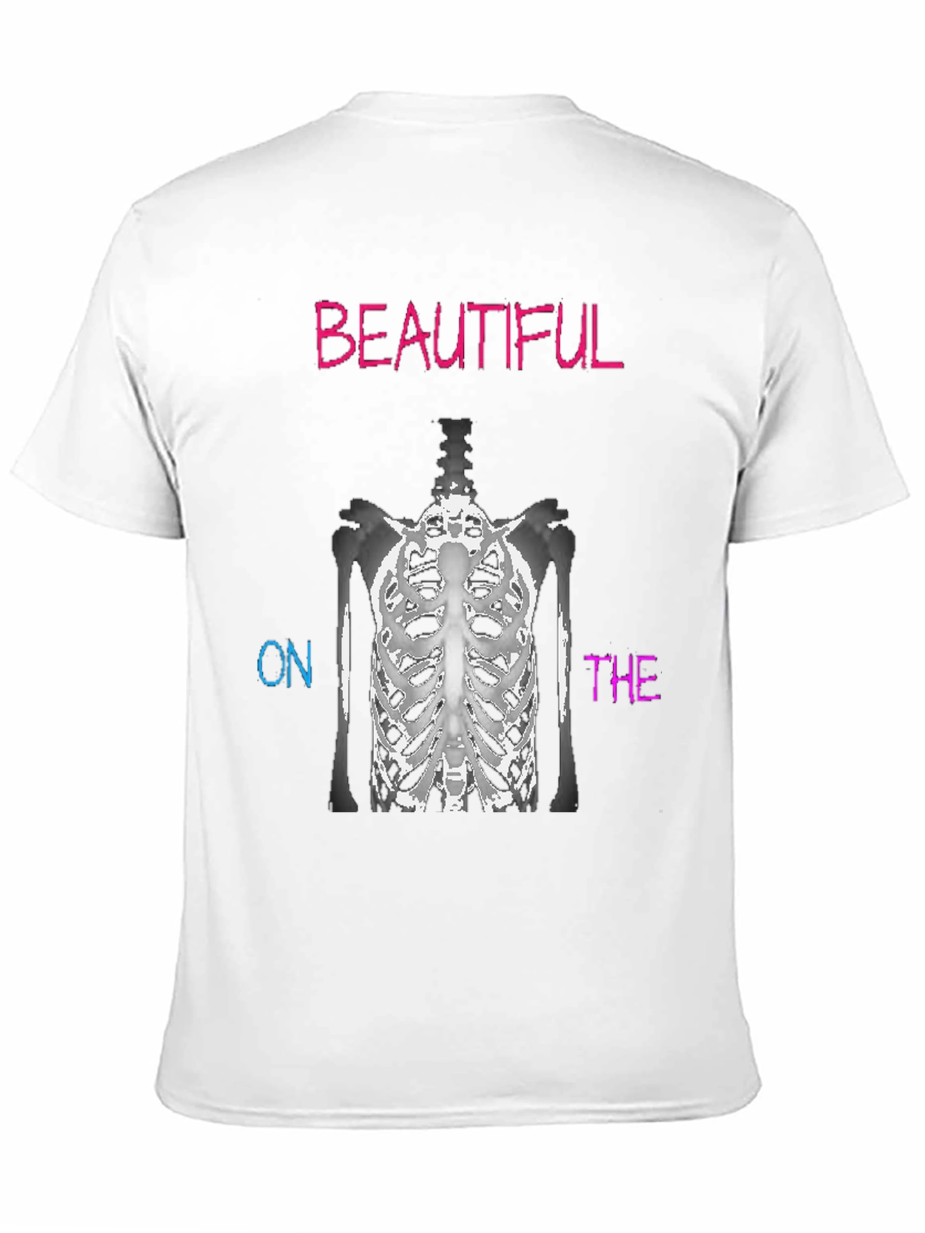 Beautiful On The Inside Skeleton Ribcage T-Shirt