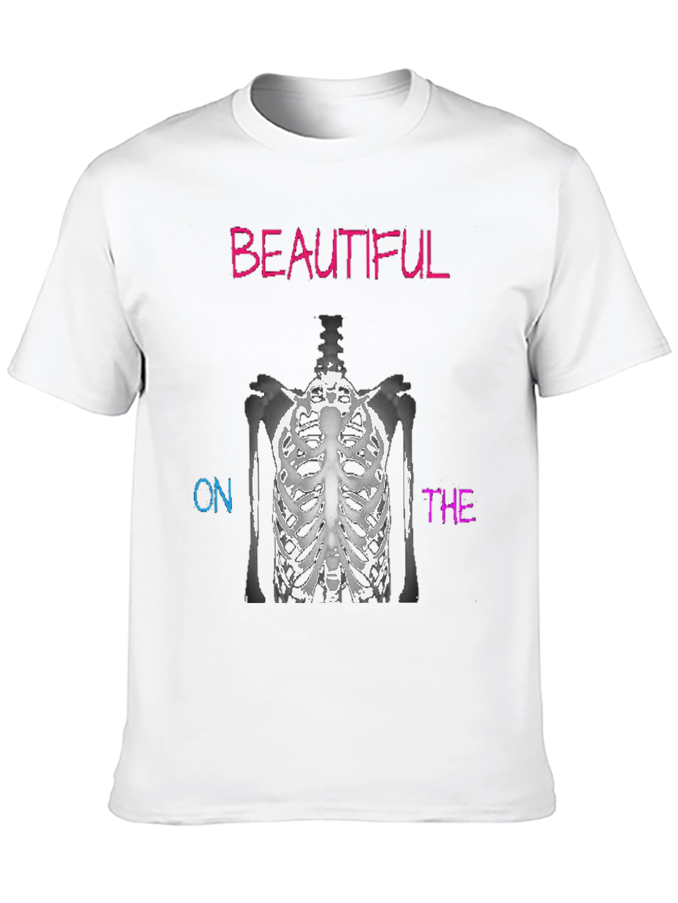 Beautiful On The Inside Skeleton Ribcage T-Shirt