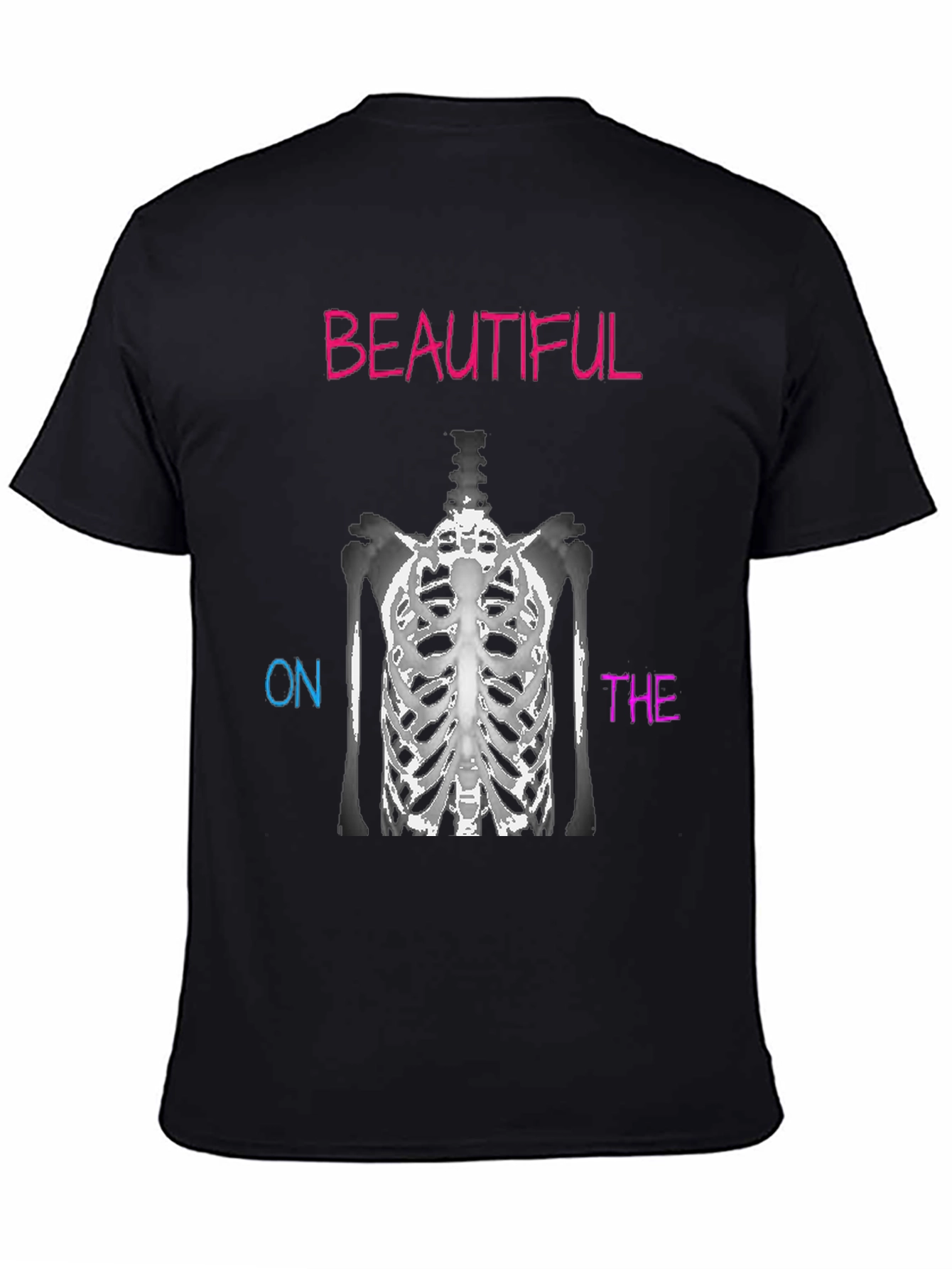Beautiful On The Inside Skeleton Ribcage T-Shirt