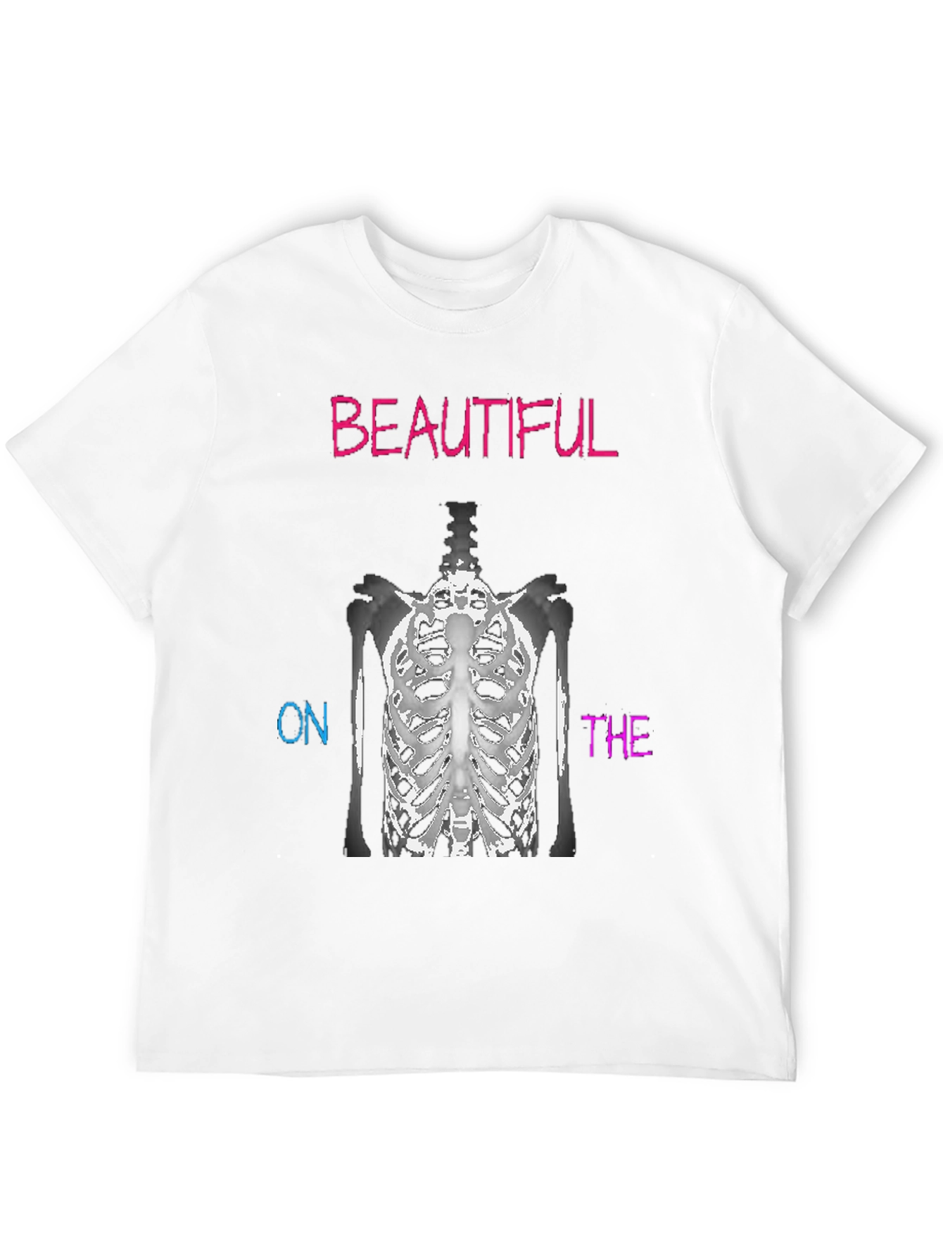 Beautiful On The Inside Skeleton Ribcage T-Shirt