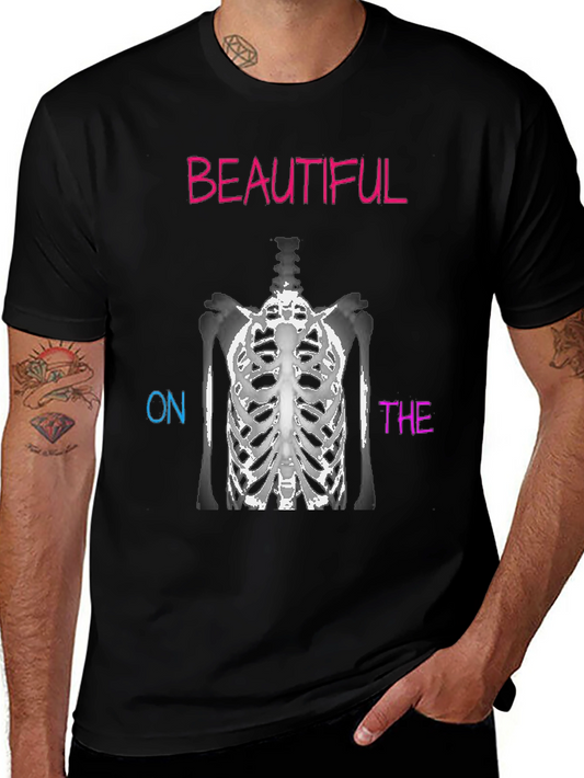 Beautiful On The Inside Skeleton Ribcage T-Shirt