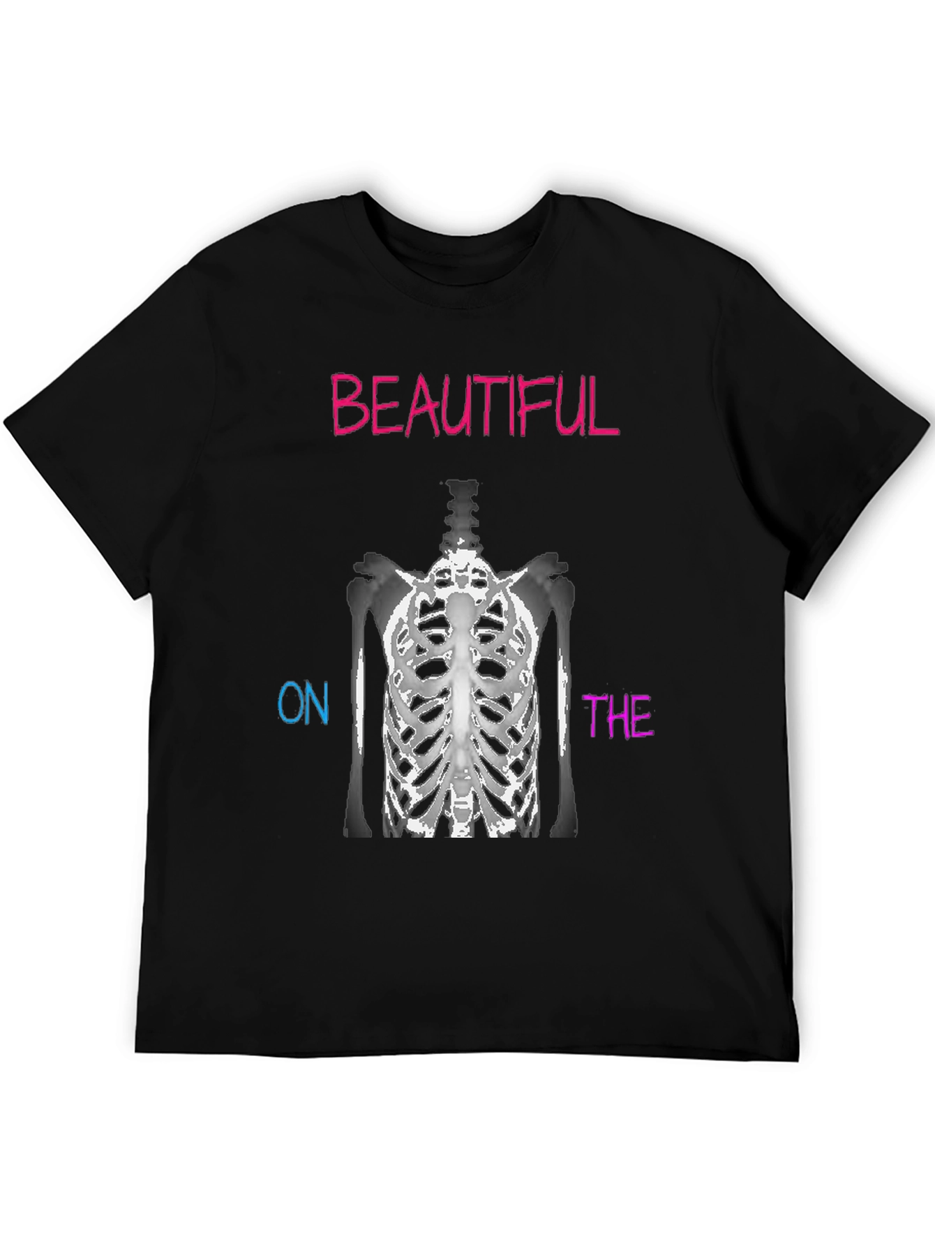 Beautiful On The Inside Skeleton Ribcage T-Shirt