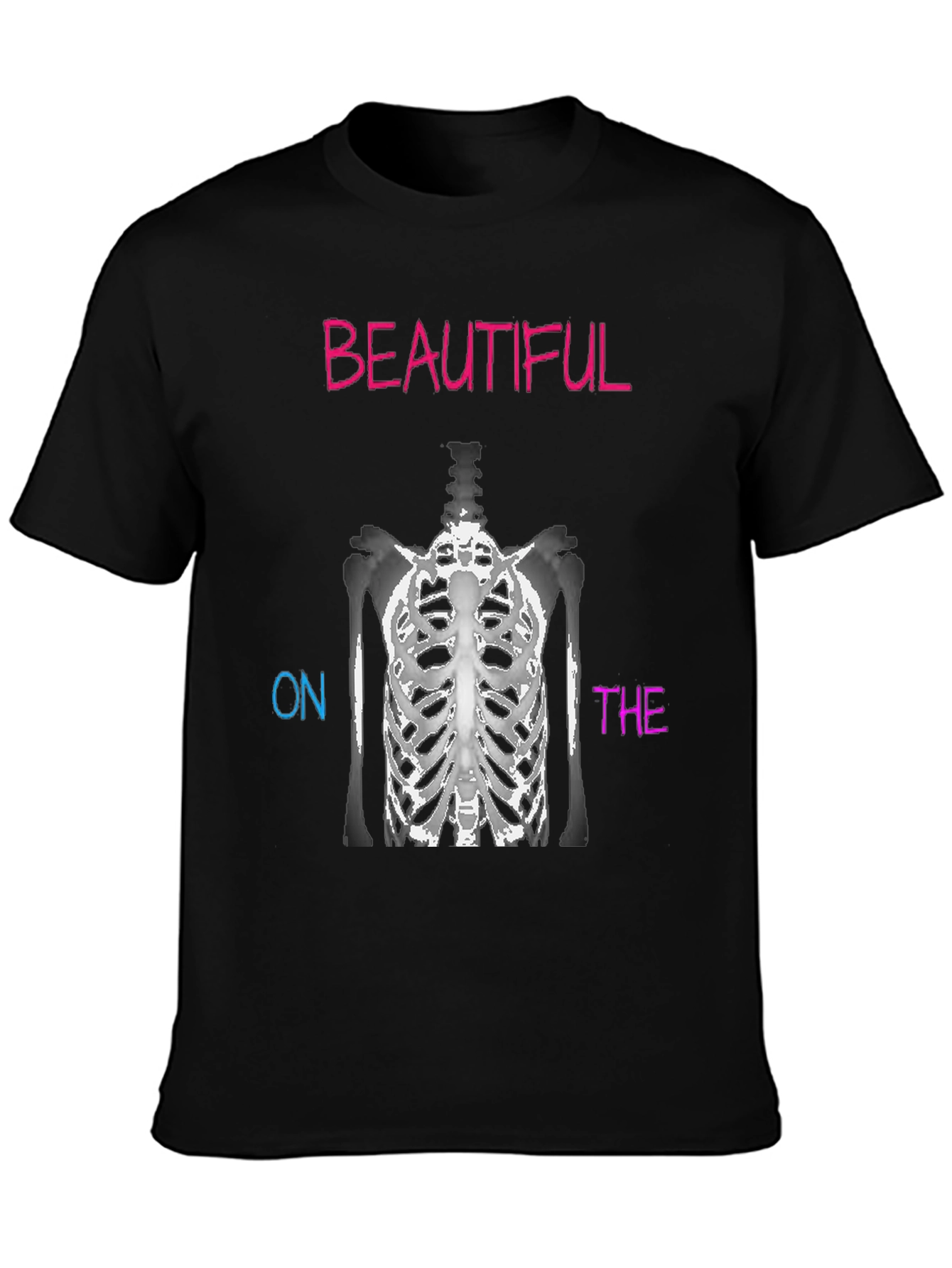 Beautiful On The Inside Skeleton Ribcage T-Shirt