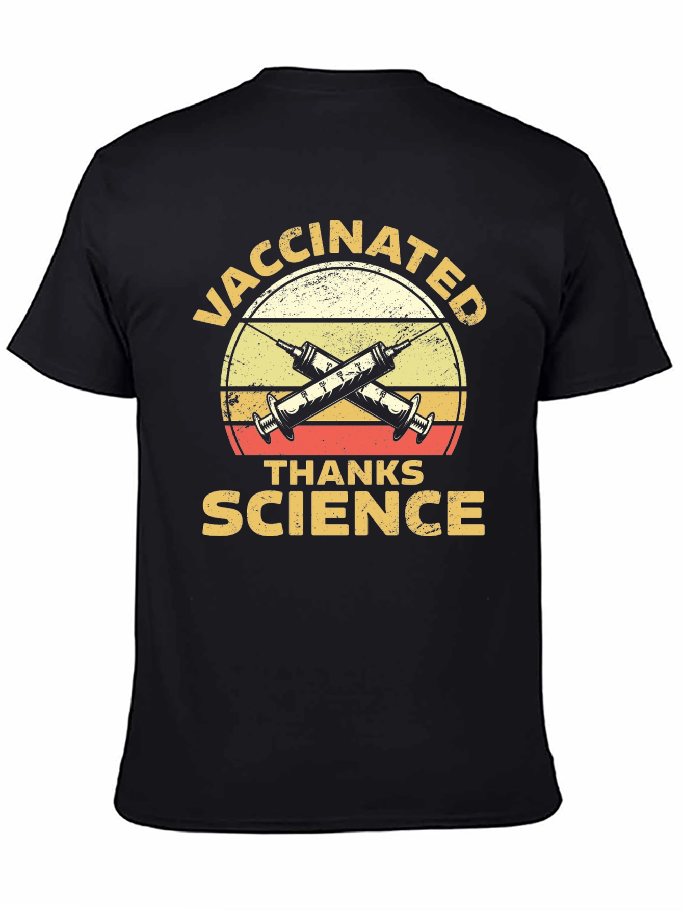 Vaccinated Thanks Science Graphic T-Shirt