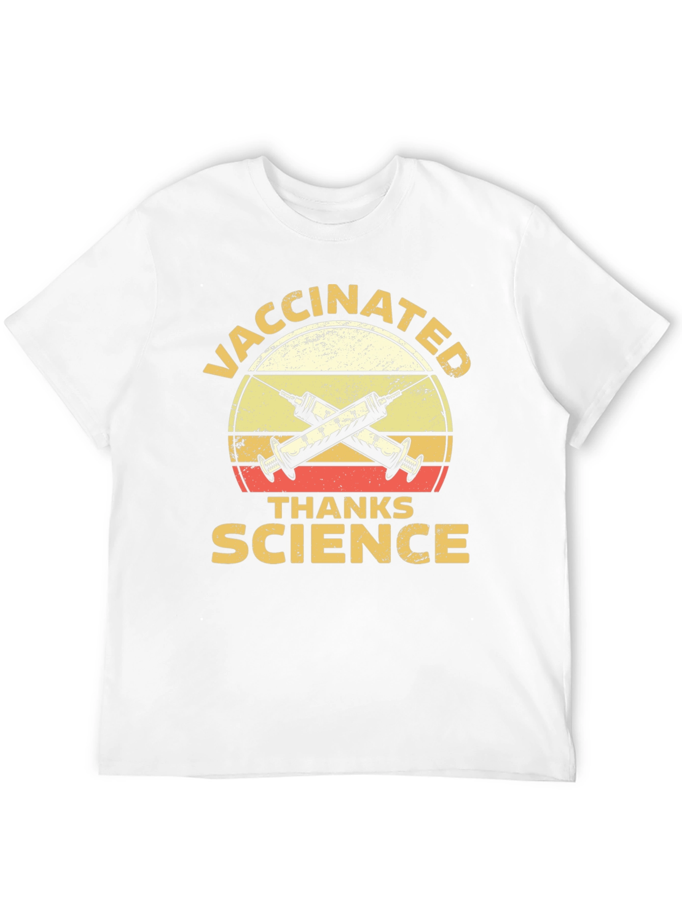 Vaccinated Thanks Science Graphic T-Shirt