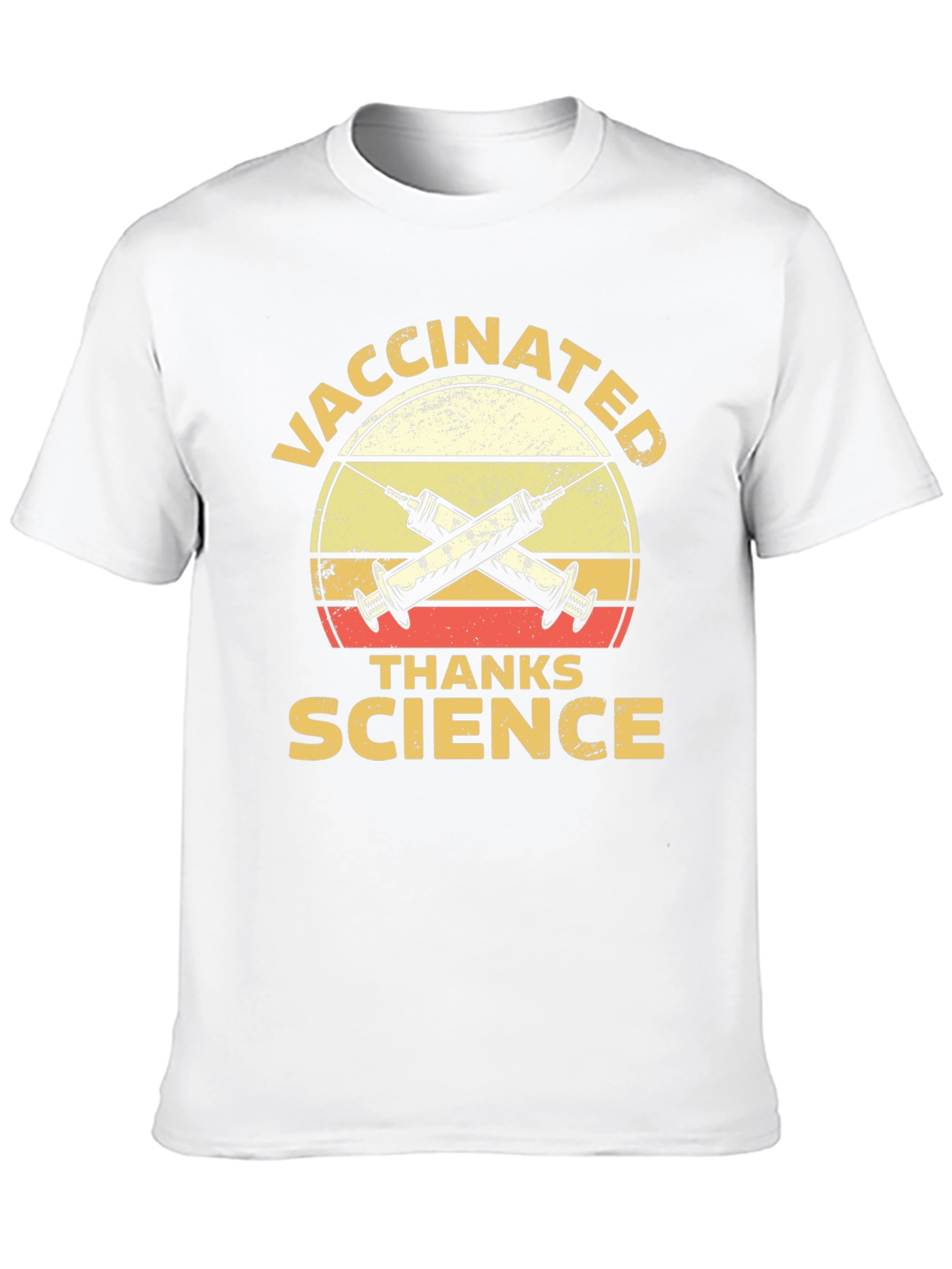 Vaccinated Thanks Science Graphic T-Shirt
