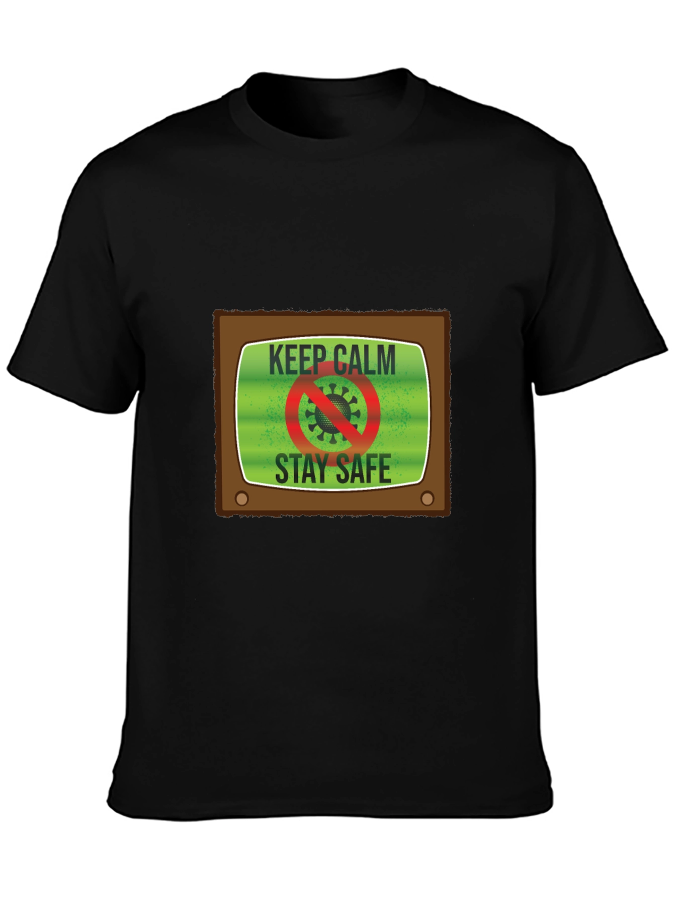 Keep Calm Stay Safe TV Graphic Tee - Unisex