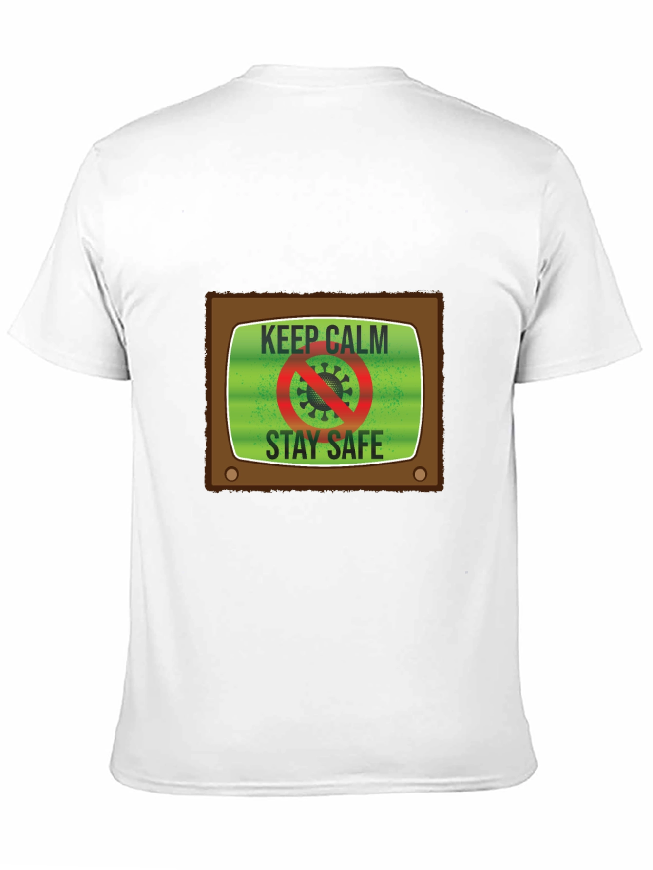 Keep Calm Stay Safe TV Graphic Tee - Unisex