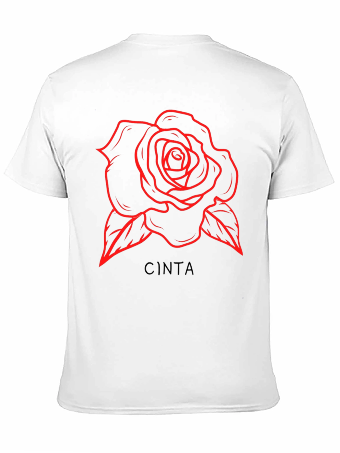 Rose CINTA Graphic T-Shirt - Black