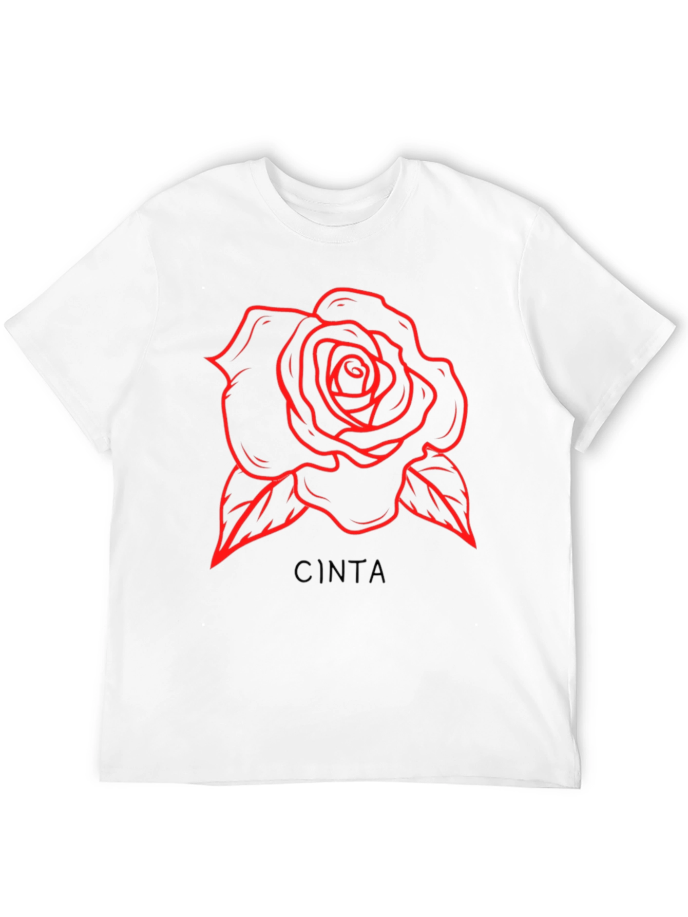 Rose CINTA Graphic T-Shirt - Black