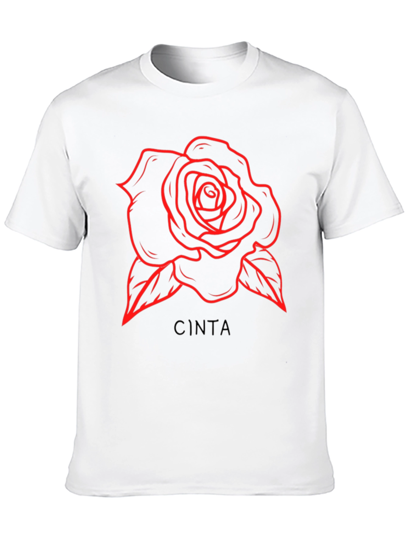 Rose CINTA Graphic T-Shirt - Black