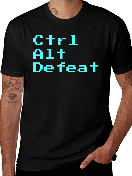 Ctrl Alt Defeat T-Shirt Funny Geek Tee