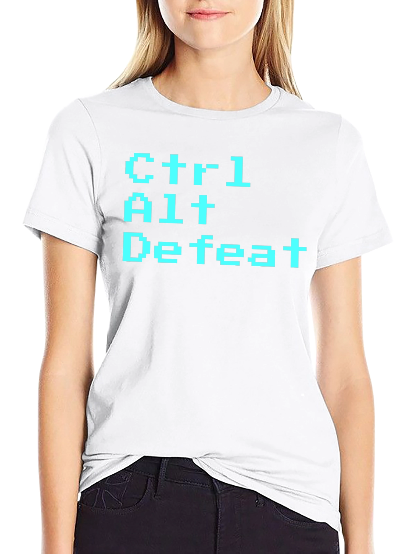 Ctrl Alt Defeat T-Shirt Funny Geek Tee